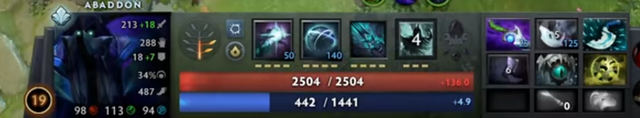 DOTA2 7.36b大哥位亚巴顿技能及出装攻略,你们的阿尔萨斯回来了